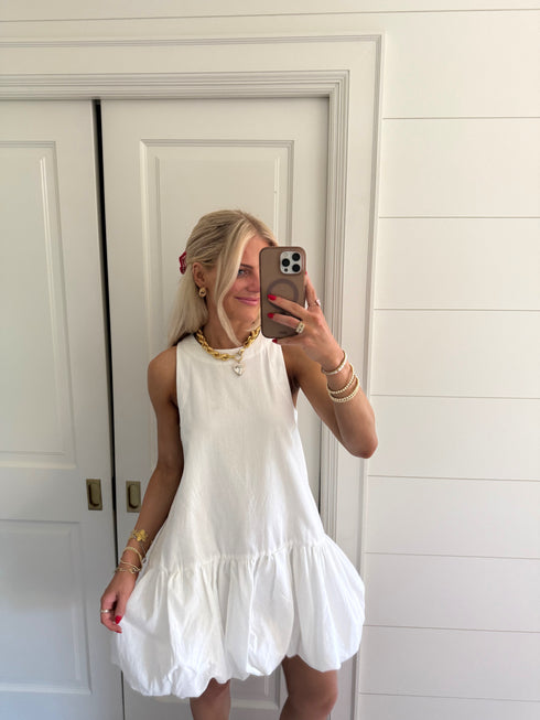 Zoe Dress// White